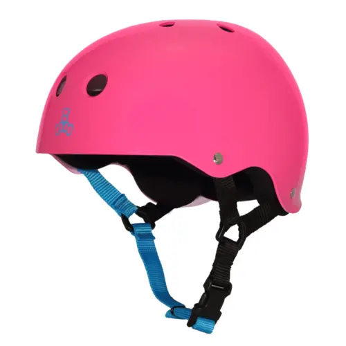 Triple 8 Skate Helmet Ss Neon Fuschia Gloss 1