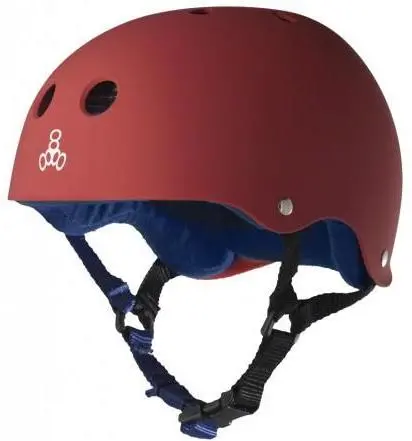 Triple 8 Skate Helmet Ss United Red Rubber 1
