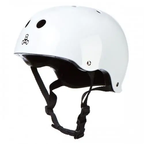 Triple 8 Skate Helmet Ss White Gloss 1