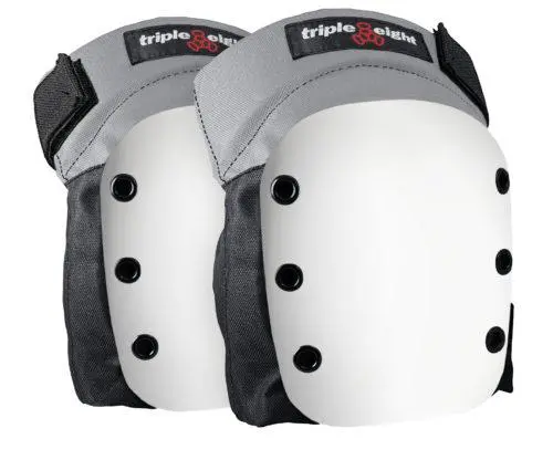 Triple 8 Street Knee Pads White Caps 1