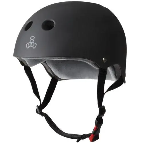 Triple 8 The Certified Helmet Ss Black Rubber 1