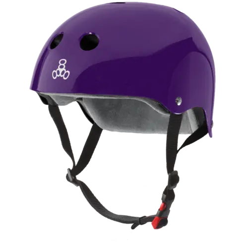 Triple 8 The Certified Helmet Ss Purple Gloss 1