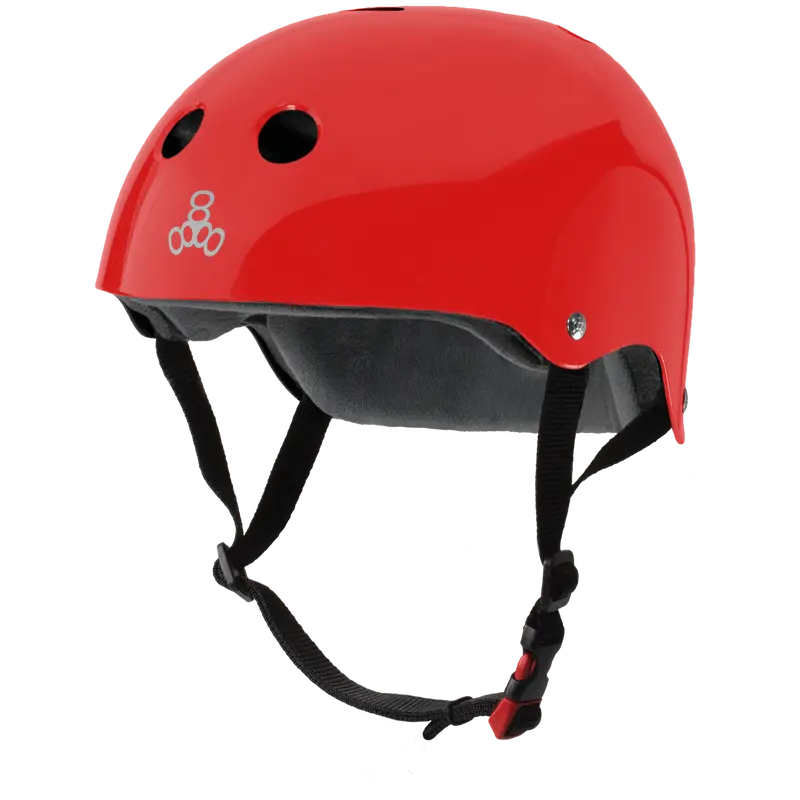 Triple 8 The Certified Helmet Ss Red Gloss 1