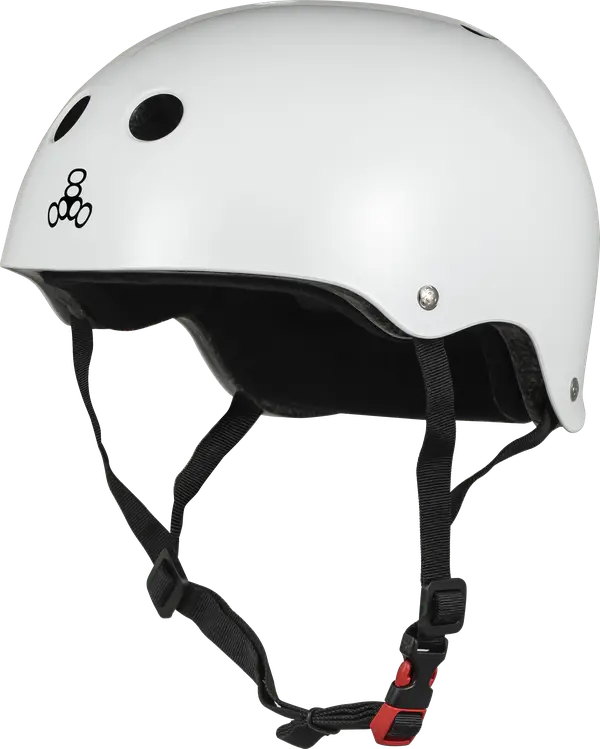 Triple 8 The Certified Helmet Ss White Glossy 1