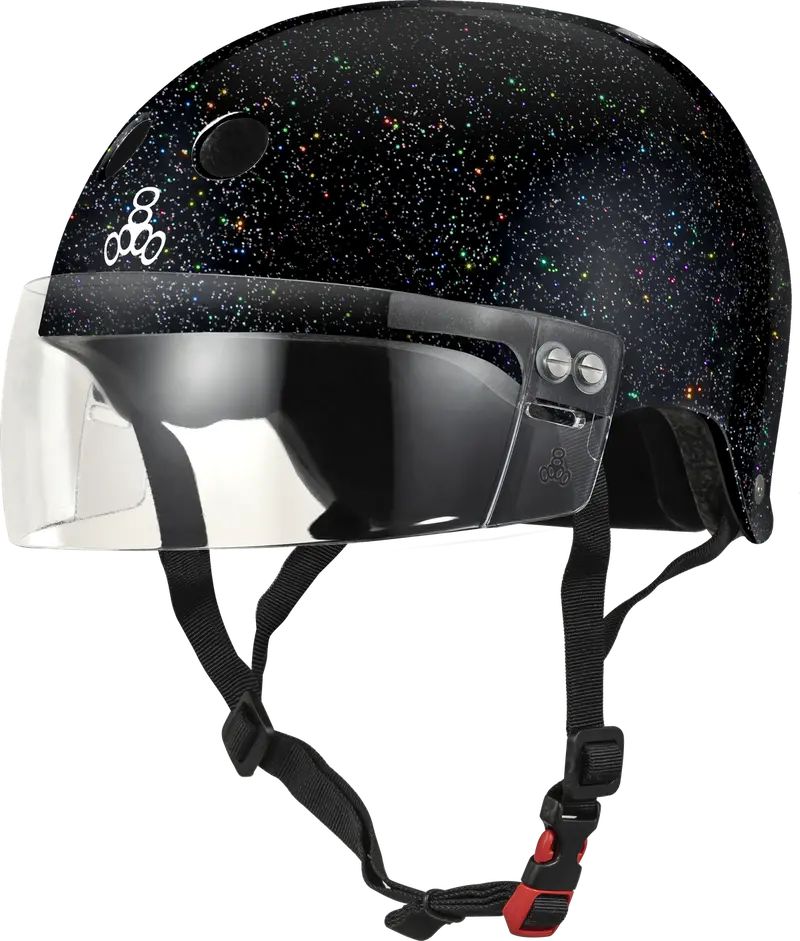Triple 8 The Visor Certified Helmet Ss Black Glitter 1