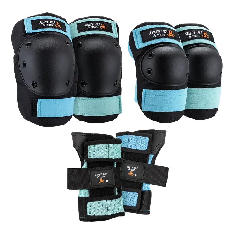 Triple 8 Tri Pack Saver Jr Skate Like A Girl 1