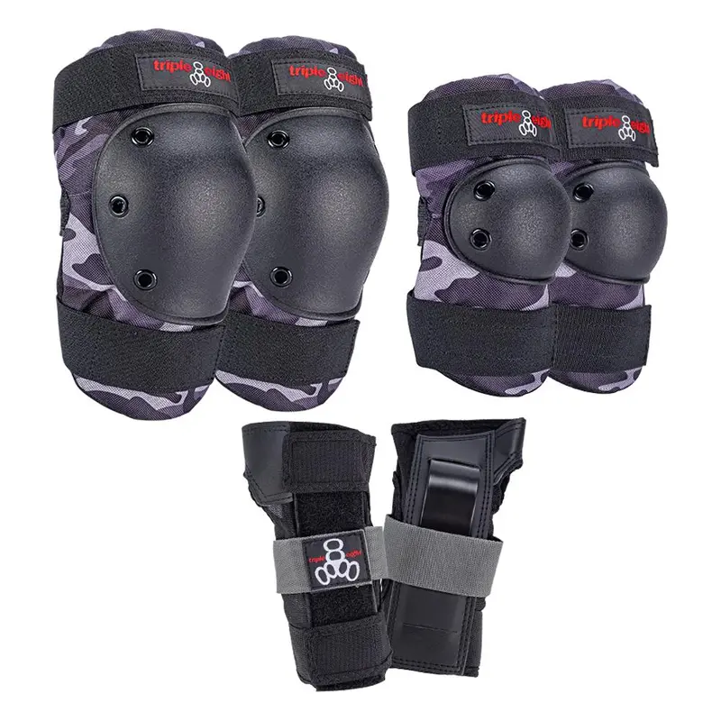 Triple 8 Tripack Junior Charcoal Camo 1