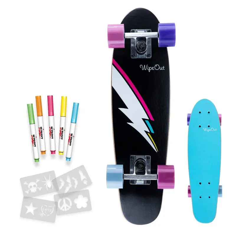 Triple 8 Wipeout Lightning Bolt Skateboard Complete 1