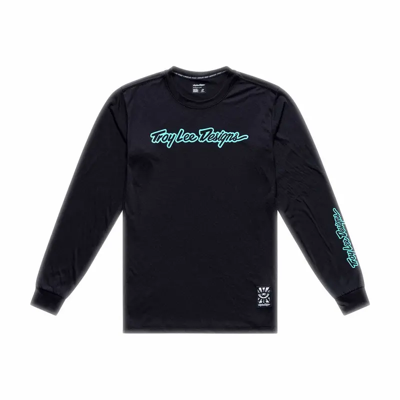 Troy Lee Designs 26.1 Skyline Ride Ls Tee Signature Black 1