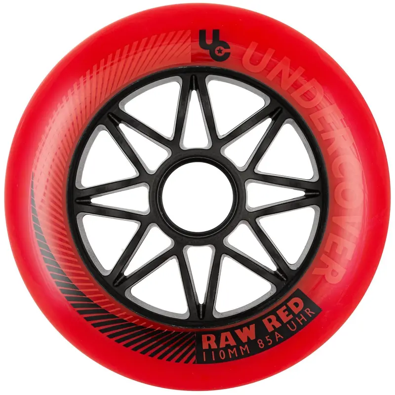 Uc Raw Inline Wheels 110Mm 85A Red 3 Pack 1