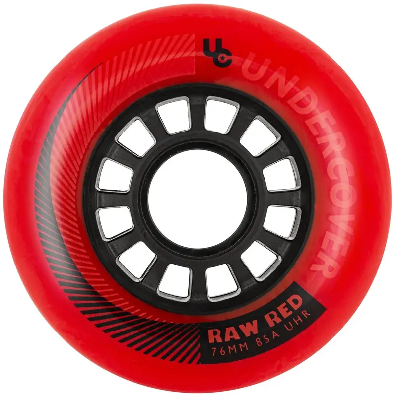 Uc Raw Inline Wheels 76Mm 85A Red 4 Pack 1