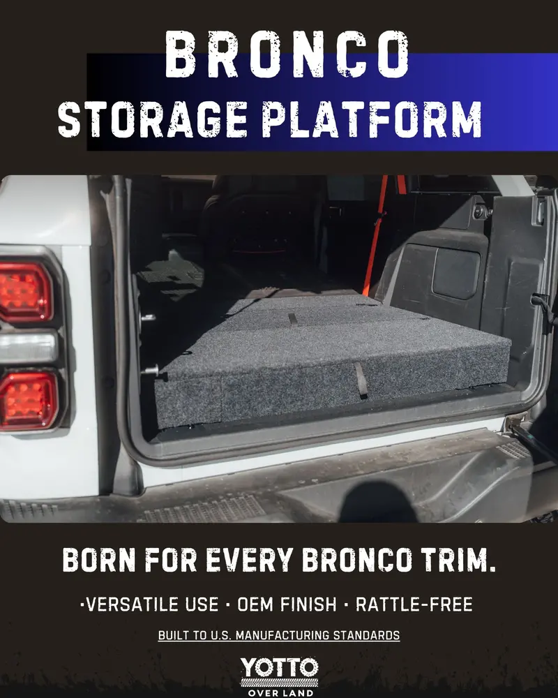 Ultralight Alu Cargo Storage Platform - 2021+ Bronco (4 Door) 2