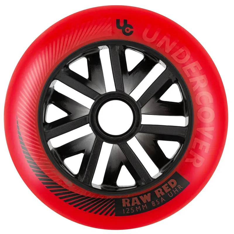 Undercover Raw Wheels 125Mm 85A Red 6Pack 1