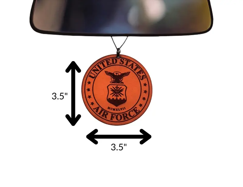 Us Air Force Leather Car Freshener 2