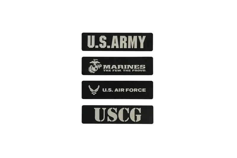 Us Military Logo Emblem For Weathertech All Weather Floor Mats (Metal Etched) - Universal 1