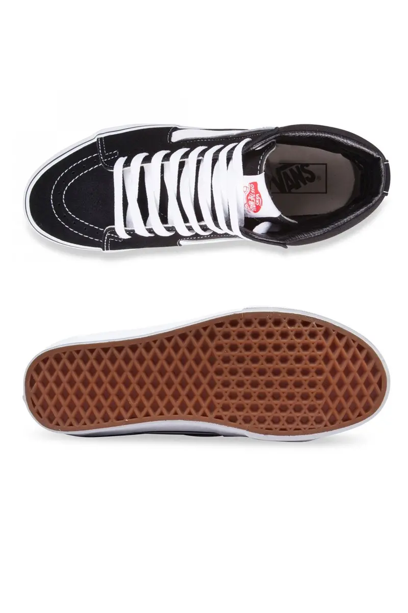 Vans Sk8 Hi Black/White Shoe 2