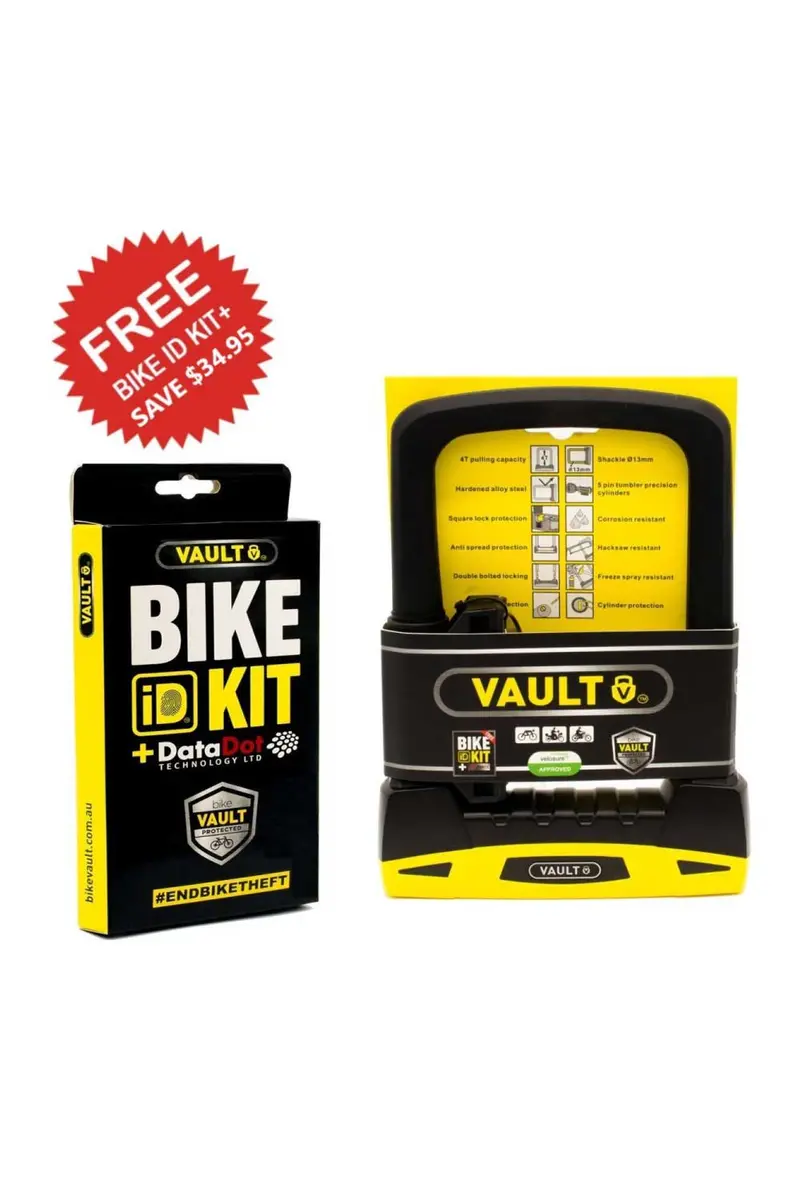 Vault D Lock With Bike Id Kit+ 1