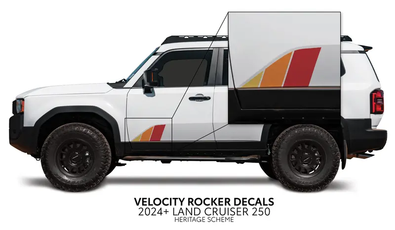 Velocity Lower Rocker Decals - 2024 + Land Cruiser 1