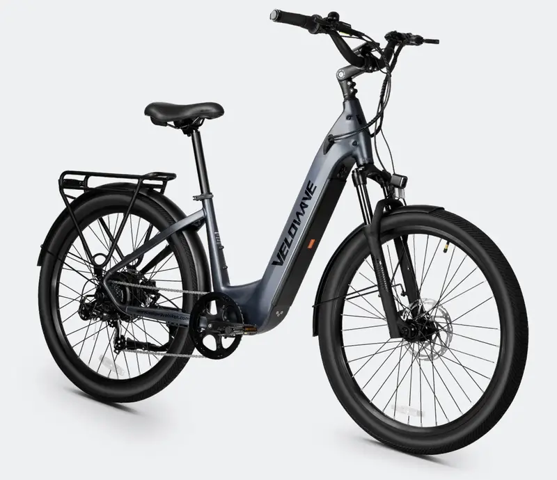 Velowave Breeze T Torque Step Thru Electric Fat Tire Bike 1