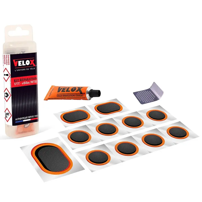 Velox Bicycle Inner Tube Puncture Repair Kit - Extra Strong Patches 1