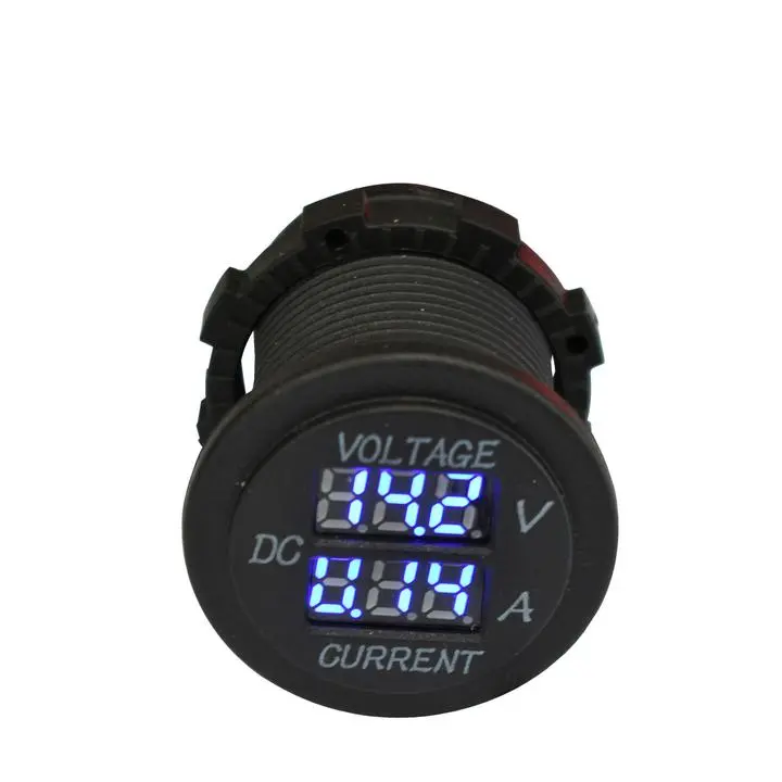 Volt/Amp Meter 6-30V 10A Max Blue 1
