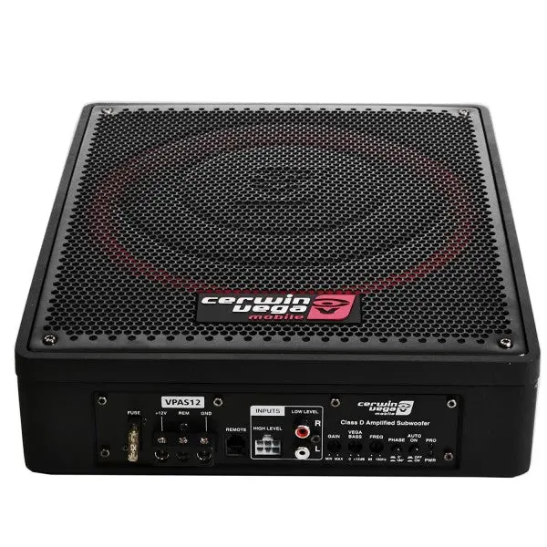 Vpas12 Vega Series 12″ Shallow Mount 600W Subwoofer Enclosure 1