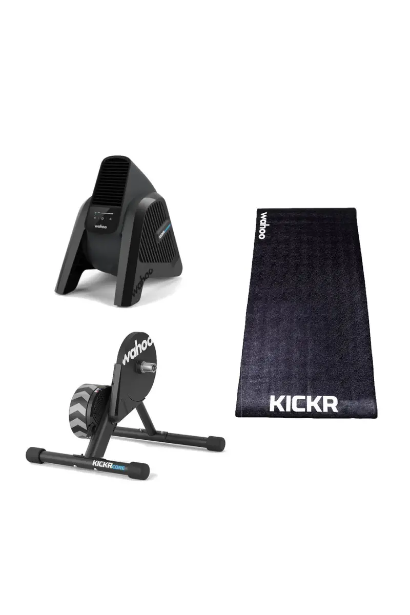 Wahoo Kickr Essentials Bundle #2 - Includes Core, Headwind, Mat 1