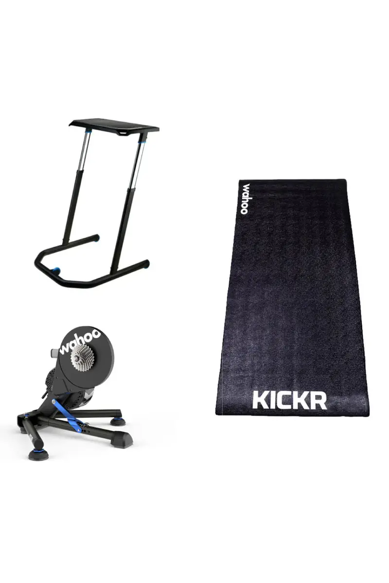 Wahoo Kickr V5 Essentials Bundle #1 - Includes Desk & Mat 1