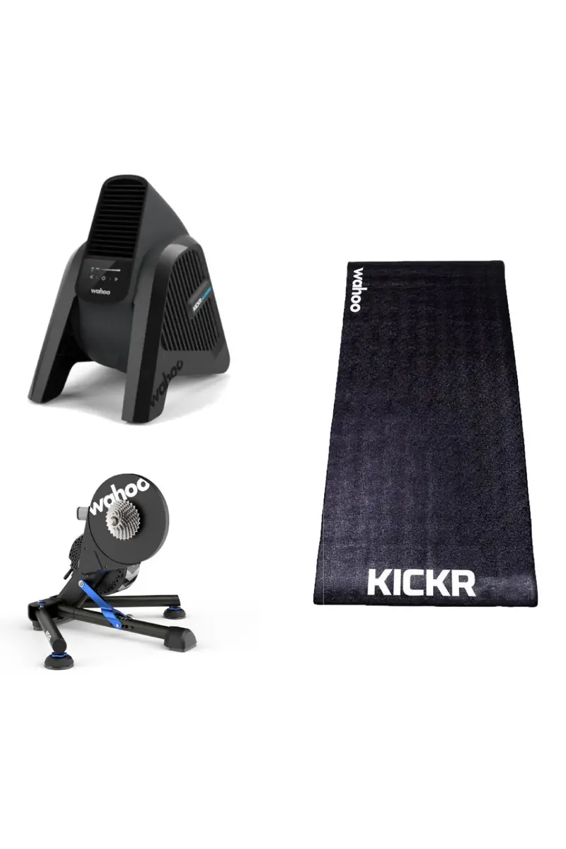 Wahoo Kickr V5 Essentials Bundle #2 - Includes Headwind & Mat 1