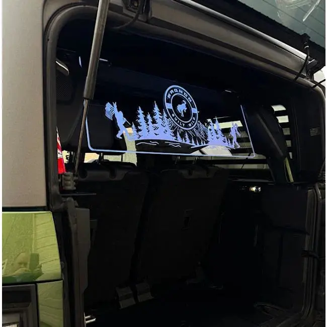 Windrestrictor Etched Acrylic Light Up Graphic Panel - 2021+ Bronco 2 Door 1