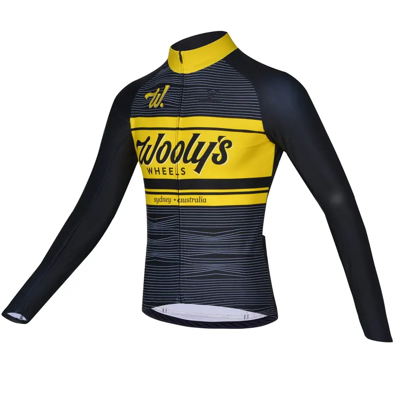 Wooly's Wheels (Cuore) Men's Long Sleeve Thermal Jersey 1