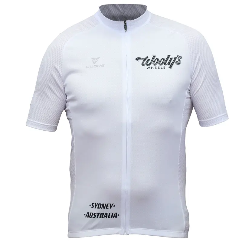 Wooly's Wheels Finisher Sport Jersey By Cuore Of Switzerland, White 1