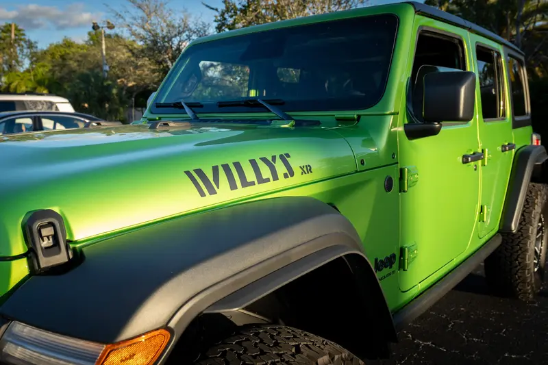 Xr Stencil Style Hood Decals - 2022+ Wrangler Willys Xtreme Recon 2
