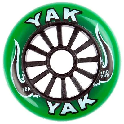 Yak Wheels 100Mm 78A Green And Black 1