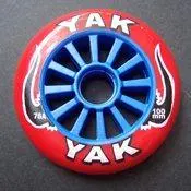 Yak Wheels 100Mm 78A Red And Blue 1