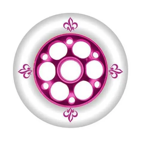 Yak Wheels Fleur 100Mm 88A White And Purple 1