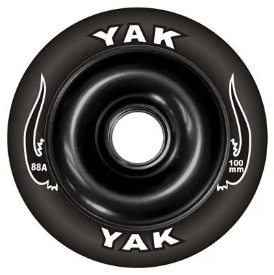 Yak Wheels Scat Ii 100Mm 88A Black W Metal Core 1