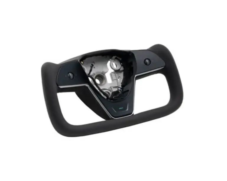 Ysw-20B - Black Nappa Leather Steering Wheel 2.0 For 2016-2023 Model 3, 2019-2023+ Model Y 1