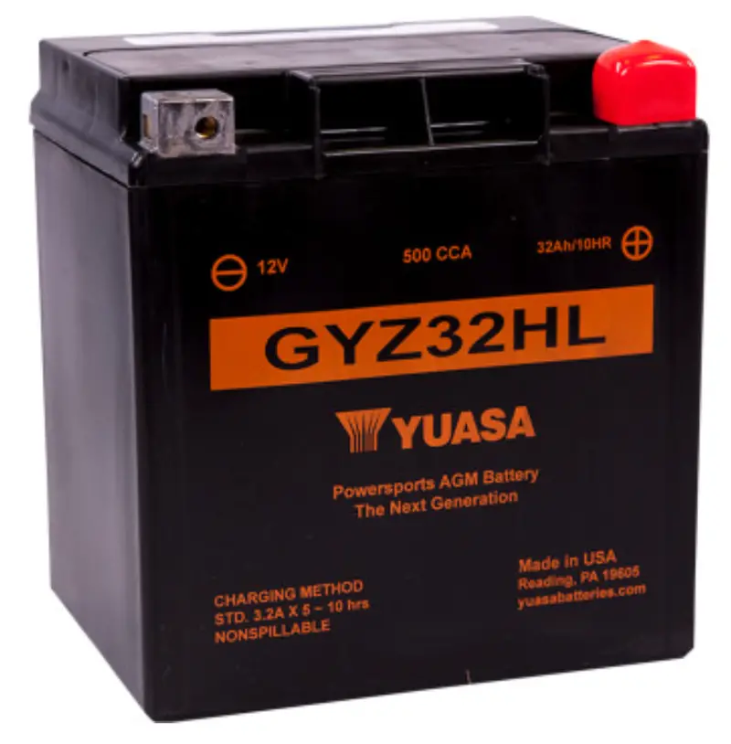 Yuasa Gyz Factory-Activated Agm Maintenance-Free Battery (Select Harley-Davidson) 1