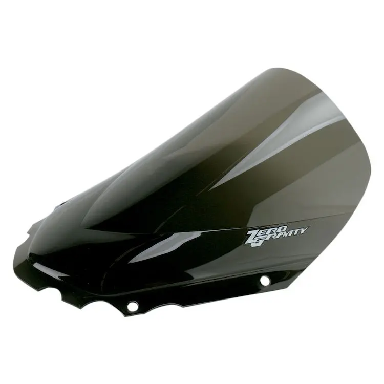 Zero Gravity Double Bubble Windscreen Dark Smoke For Kawasaki Klr 650-(2008-2018) 1