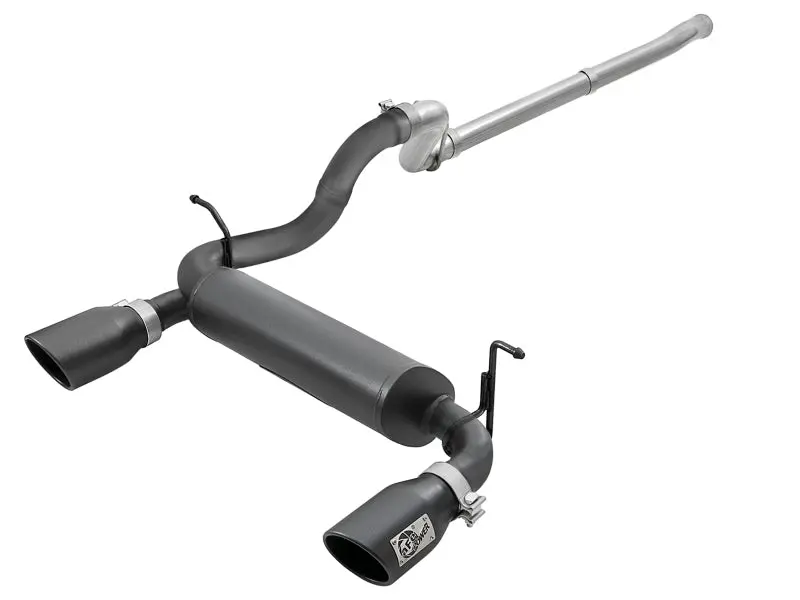Afe Rebel Series Cat-Back Exhaust – 2.5" Stainless Steel, Black Tips, For 2018–2019 Jeep Wrangler Jl V6 (3.6L) 1