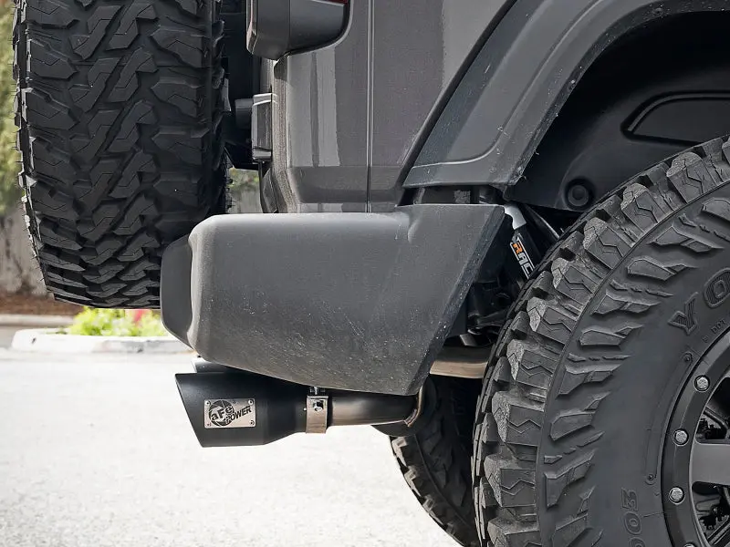 Afe Rebel Series Cat-Back Exhaust – 2.5" Stainless Steel, Black Tips, For 2018–2019 Jeep Wrangler Jl V6 (3.6L) 2