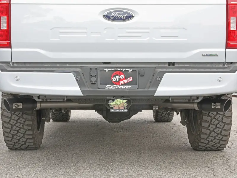 Afe Vulcan 3In 304 Ss Cat-Back Exhaust 2021 Ford F-150 V6 2.7L/3.5L (Tt)/V8 5.0L W/ Black Tips 2