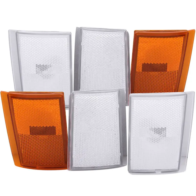 Anzo Euro-Style Corner Lights For 1988–1993 Chevrolet C1500 – 6-Piece Kit (4 Clear + 2 Amber) 1