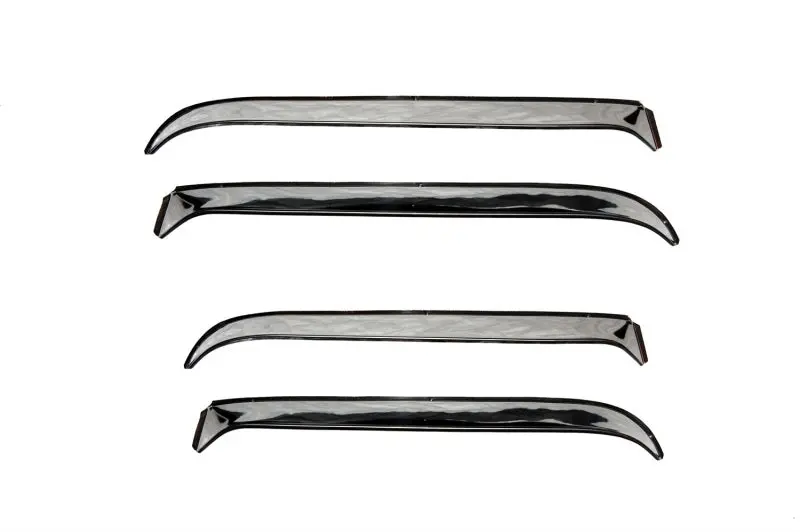 Avs Ventshade Stainless Steel Window Deflectors For 2007–2018 Jeep Wrangler – Front And Rear 4-Piece Kit 1