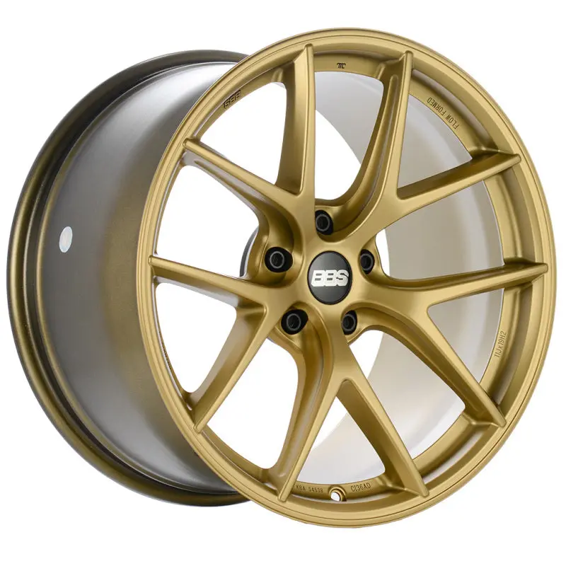 Bbs Ci-R Satin Gold Forged Wheel — 21X11.5, 5X112, Et78, Face 2 Design 1