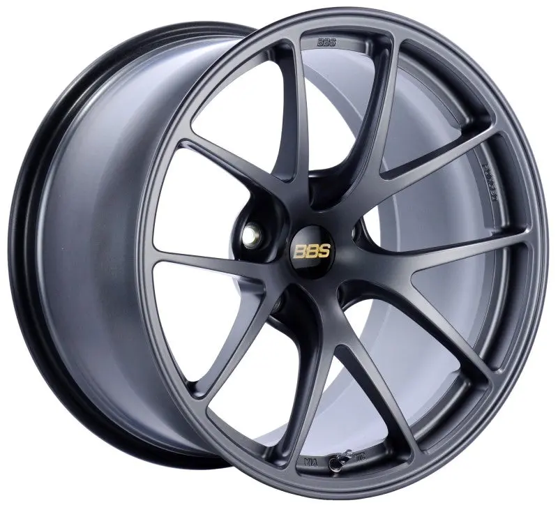 Bbs Ri-A Matte Graphite Alloy Wheel – 18X10", 5X120Mm, Et25, 82Mm Pcd Clip Required 1