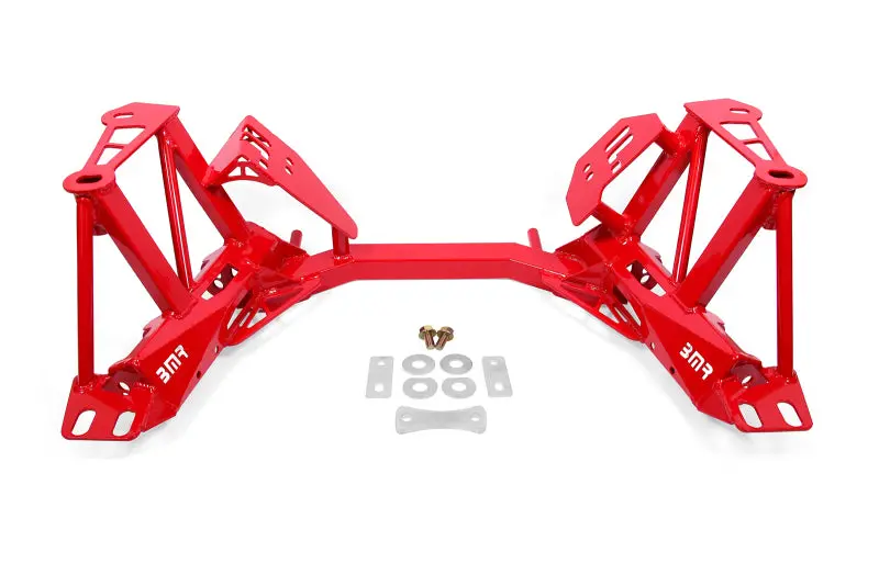 Bmr K-Member Reinforcement Kit – Premium Red-Finished For 1979–1995 Ford Mustang (Without Spring Perches) 1
