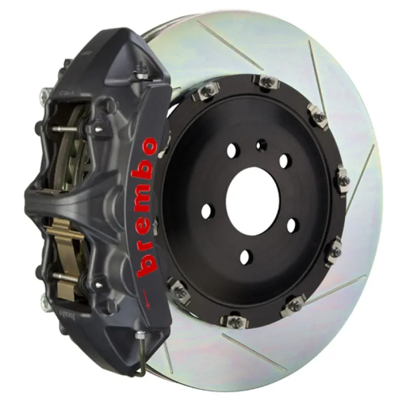 Brembo 07-13 X5 Front Gts Bbk 6 Piston Cast 405X34 2Pc Rotor Slotted Type1 -Black Ha 1