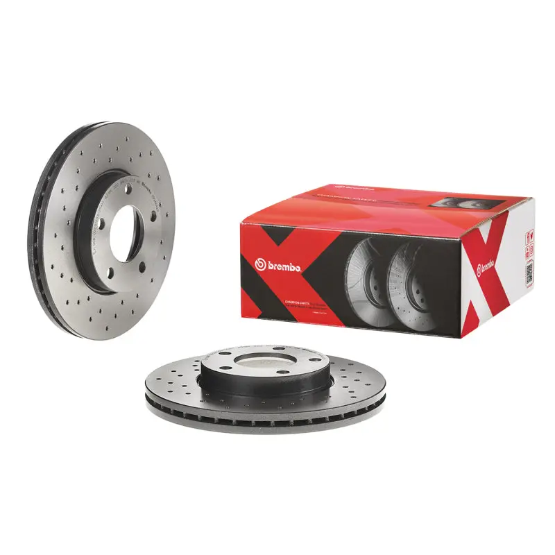 Brembo Oe 04-13 Mazda 3/09-13 3 Sport Drilled Xtra Brake Disc - Front 1
